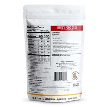 Good Dees Low Carb Baking Mix, Devil's Food Cake Baking Mix, Keto Baking Mix, No Sugar Added, Gluten...