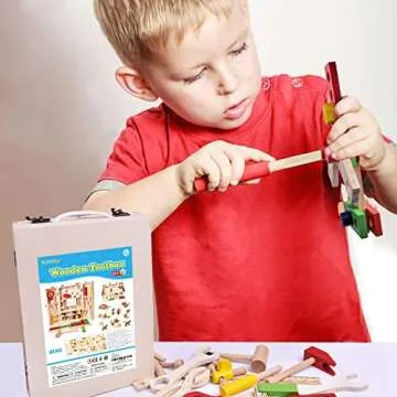 42 PCS Montessori Wooden Toys for Creative Learning and Play