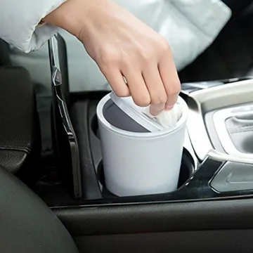 Sheebo Modern Mini Car Trash Can - Stylish & Compact Wastebasket