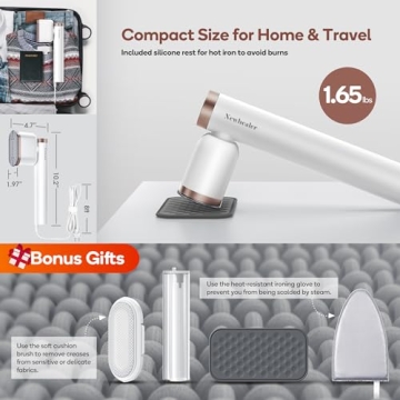 Newbealer Steamer for Clothes, Portable 1200W Solution