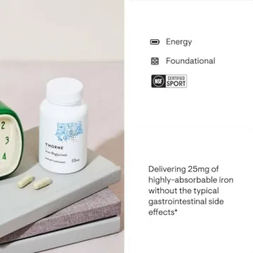 Thorne Iron Bisglycinate - Gentle Iron Supplement for Everyone
