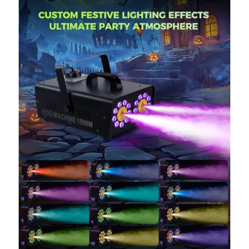 IMONE 1500W Dual Head Fog Machine for Parties and Events