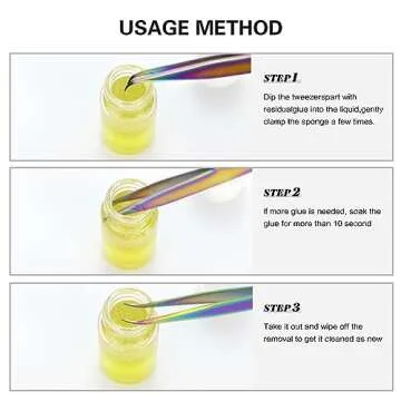 Eyelash Extensions Tweezer Cleaner/Liquid Glue Remover and Sponge Ball For Lash Extension Tools Tweezers for Eyelash Extensions