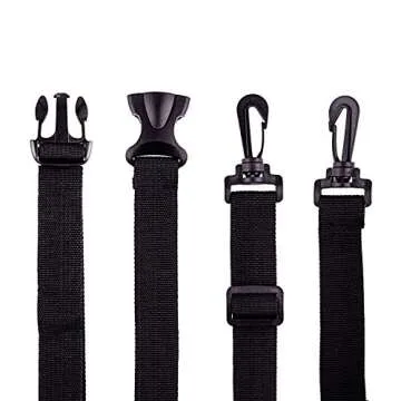 STMK 2 Pack Dog Treat Pouch, Dog Training Treat Pouch with Waist Shoulder Strap, 3 Ways to Wear, Easily Carries Toys, Kibble, Treats for Dog Walking, Dog Training, Puppy Training (Grey and Black)