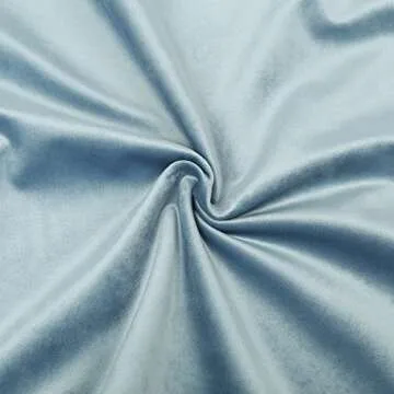 MIULEE Velvet Pillow Covers and Sheer Curtains Set