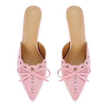 Trendy DOEYG Pink Kitten Heels for Women Style Elegance
