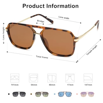 Trendy SOJOS Polarized Sunglasses for Men and Women