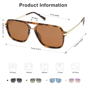 Trendy SOJOS Polarized Sunglasses for Men and Women