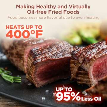 HAIMEEC Air Fryer 8-in-1 with 6.3 Qt Spacious Capacity