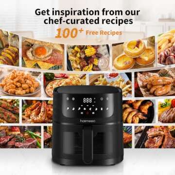 HAIMEEC Air Fryer 8-in-1 with 6.3 Qt Spacious Capacity