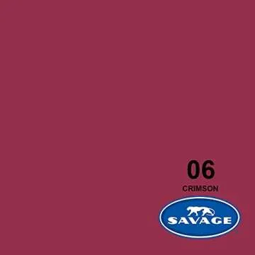 Savage Seamless Paper Photography Backdrop - Color #6 Crimson, Size 107 Inches Wide x 36 Feet Long, Backdrop for YouTube Videos, Streaming, Interviews and Portraits - Made in USA