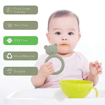 Dirbabi Silicone Teether for Babies - BPA Free, Cute Design