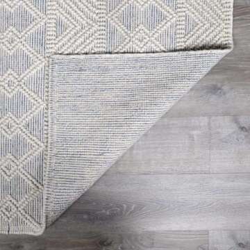 Hauteloom Ginter Hand Woven Wool Runner Rug for Hallways