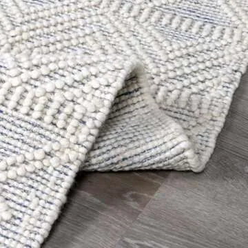 Hauteloom Ginter Hand Woven Wool Runner Rug for Hallways