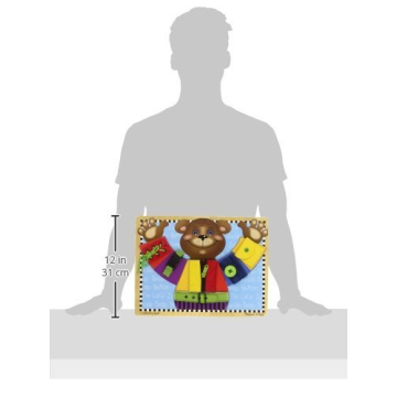 Melissa & Doug Puzzle Board for Kids - Learn Dressing Skills