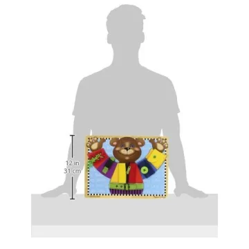 Melissa & Doug Puzzle Board for Kids - Learn Dressing Skills