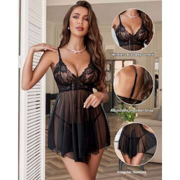 Elegant Avidlove Babydoll Set for Special Occasions
