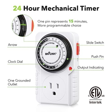 BN-LINK 24 Hour Plug-In Timer for Optimal Automation