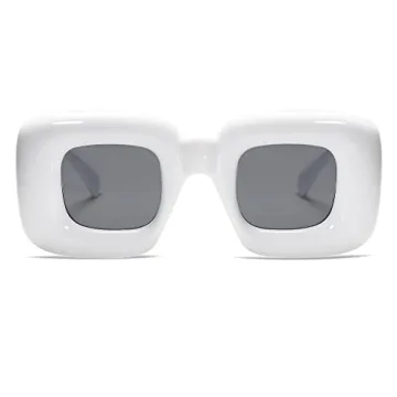 VANLINKER Trendy Chunky Retro Square Sunglasses for Stylish Fun