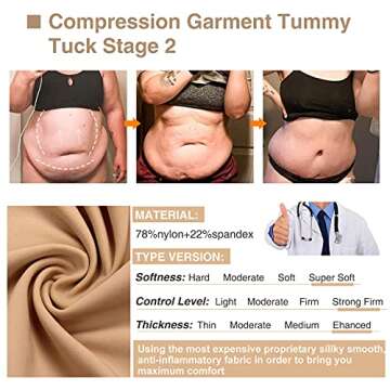 Lover-Beauty Full Body Faja Shaper Columbia Post Surgical Shapewear Fajas Beige XXL