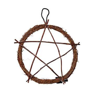 Spirit Halloween Light-Up Pentagram Wreath Decoration