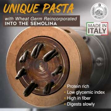 Morelli Strozzapreti Pasta al Nero di Seppia - Black Squid Ink Pasta Imported from Italy 500g