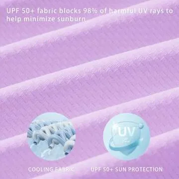 Willit UPF 50+ Women's Swim Cover Up Sun Protection Beach Swimwear Bathing Suit Long Hoodie Jacket SPF Taro Purple L