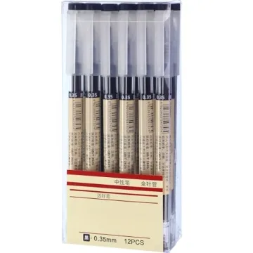 Chinco 12 Extra Fine Black Gel Ink Pens for Writers and Students