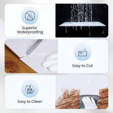 Muzata 12Pack Drop Ceiling Tiles - Easy Installation & Durable