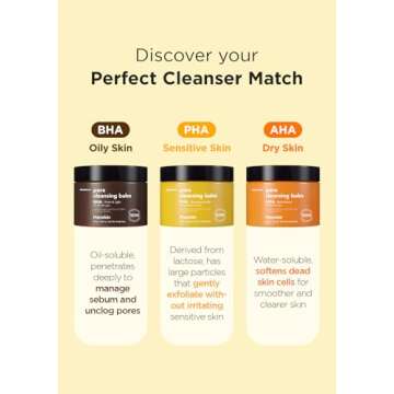 Hanskin PHA Pore Cleansing Balm, Gentle Blackhead Cleanser and Makeup Remover for Sensitive Skin [PHA/2.82 oz]