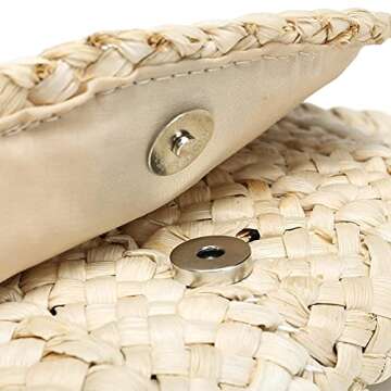 YIKOEE Straw Purse for Women Stylish Summer Beach Bag
