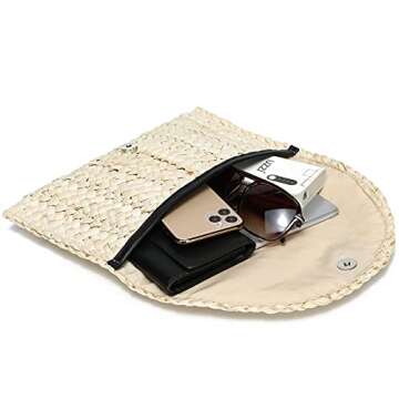 YIKOEE Straw Purse for Women Stylish Summer Beach Bag