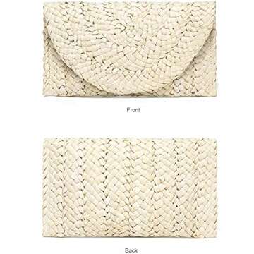 YIKOEE Straw Purse for Women Stylish Summer Beach Bag