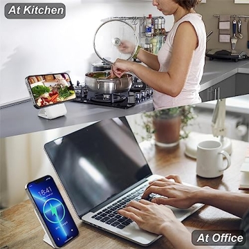 AOGUERBE Magnetic Power Bank, 10000mAh Foldable Wireless Portable Charger with USB-C Cable LED Display, for Mag-Safe Battery Pack 22.5W PD Fast Charging for iPhone 16/15/14/13/12 Pro/Pro Max/Plus/Mini