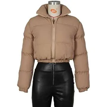 Alunzoem Women's Quilted Puffer Jackets for Cozy Winter