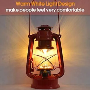 Vintage LED Hurricane Lantern for Indoor and Outdoor Use