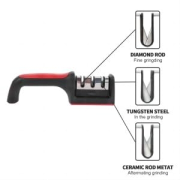 FUVUEAZ Knife Sharpener 3-Groove Design Professional Quality