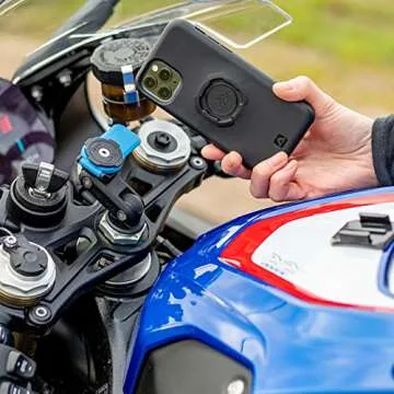 Quad Lock Motorcycle Fork Stem Mount for iPhone and Samsung Galaxy Phones