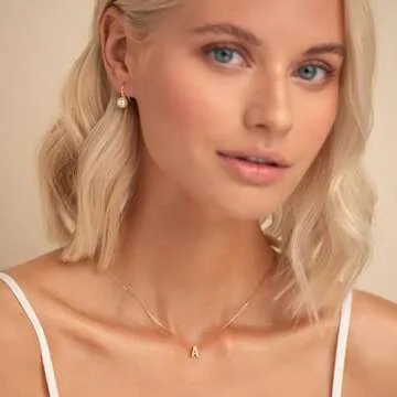 NOMOKOS Initial Necklaces for Women - Personalized Initial A Necklace Initial Letter Necklace Dainty...