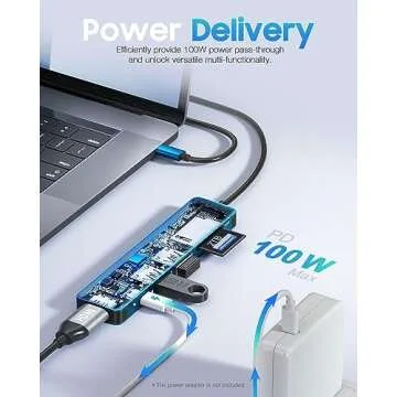 Hiearcool 7 in 1 USB-C Hub for MacBook and More