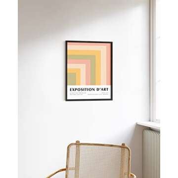 HAUS AND HUES Danish Pastel Posters, Trendy Posters, Danish Posters, Danish Pastel Wall Decor, Aesthetic Posters Art, Abstract Art Exhibition Poster, Cute Poster (12x16 Unframed)