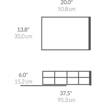simplehuman 14 inch Pull-Out Cabinet Organizer, Heavy-Gauge Steel Frame, gray
