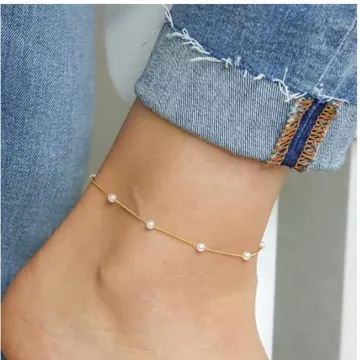 Stylish Sewyer Gold Layered Anklets for Women