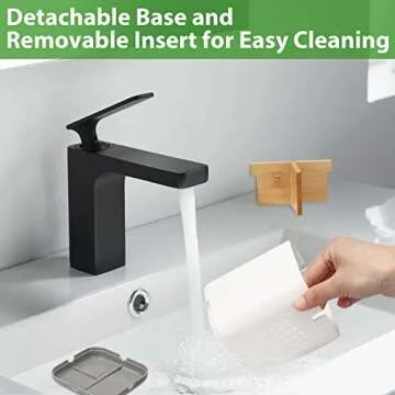 Stylish Boperzi Toothbrush Holder with Eco-Friendly Bamboo Divider