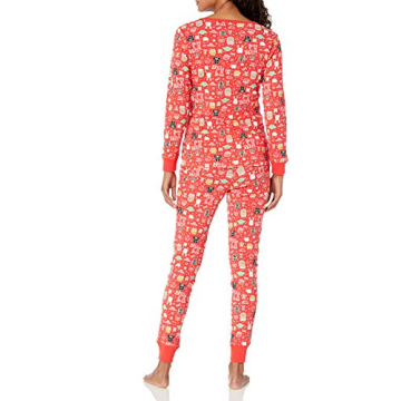 Amazon Essentials Disney | Marvel | Star Wars Women's Snug-Fit Cotton Pajama Sleepwear Sets - Discontinued Colors, Star Wars Holiday - Womens Snug-fit, X-Large