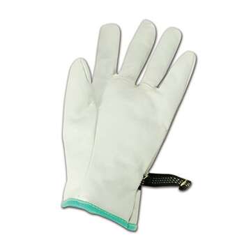 MAGID PowerMaster 12501PS Leather Linesmen Protector Gloves, 1 Pair, 9.5” Length, Size 9/Large