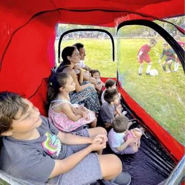 CoverU Sports Shelter Pod 2 Person Stormy Cold Weather Tent (Red) Patented