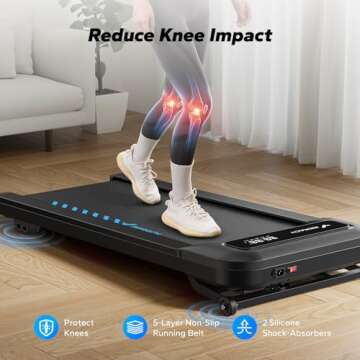 MERACH Compact and Quiet Walking Pad Treadmill