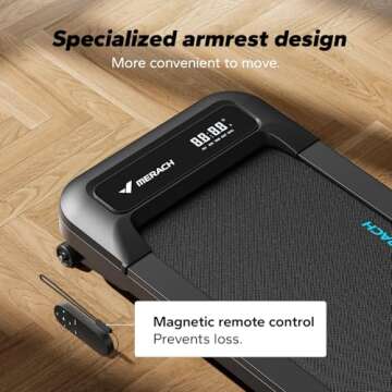 MERACH Compact and Quiet Walking Pad Treadmill