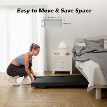 MERACH Compact and Quiet Walking Pad Treadmill